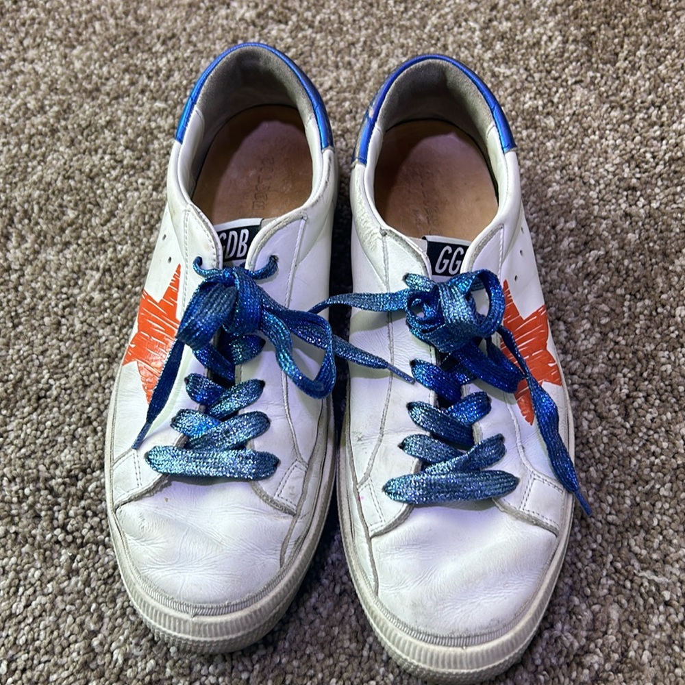 Golden Goose May Red Scribble Star size EU40